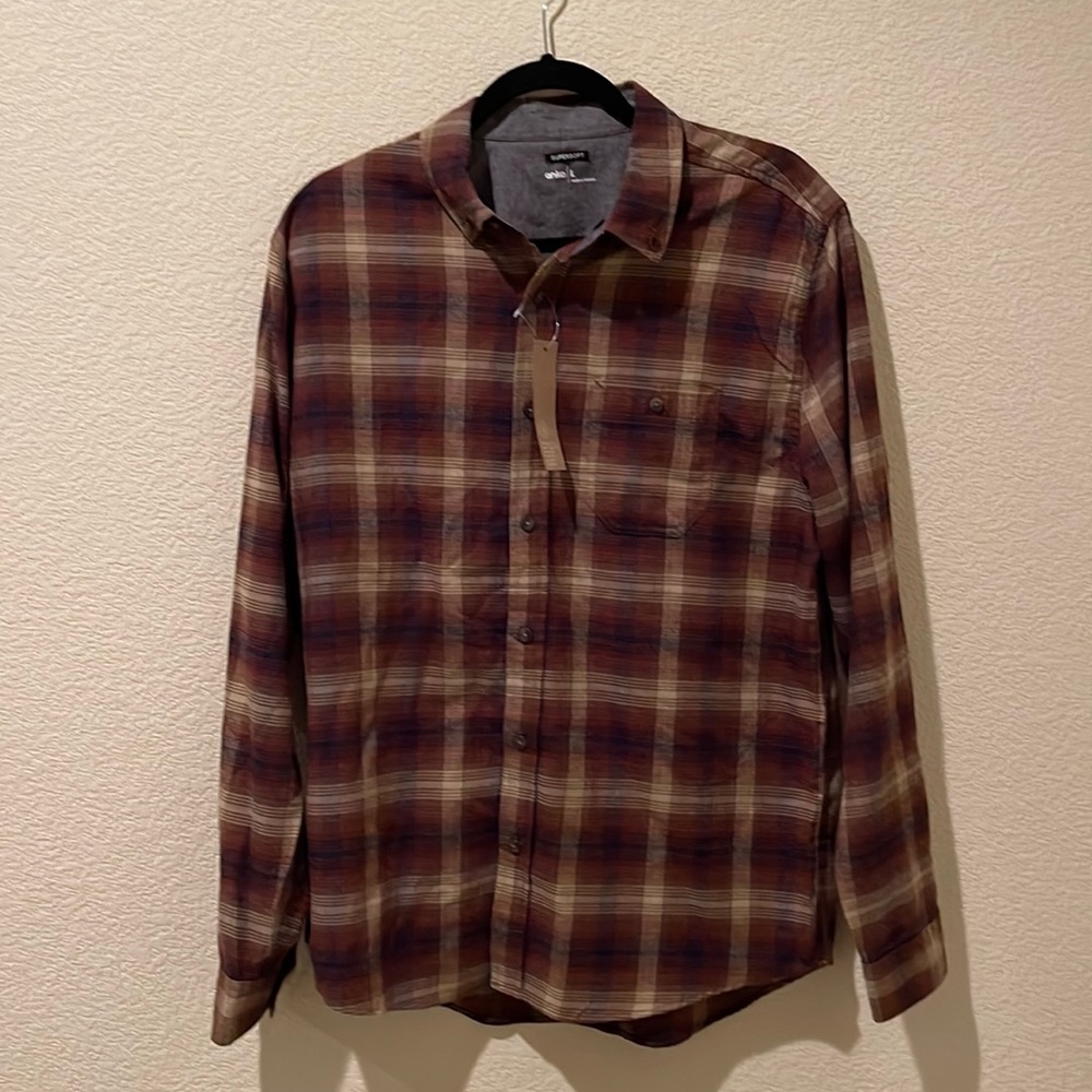 Men’s flannel check shirt , size Large